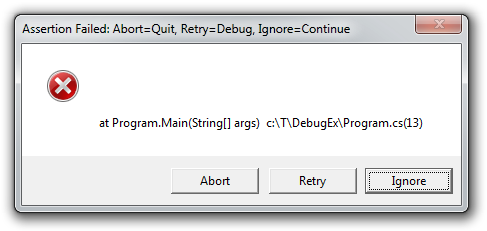 Typical Debug.Assert