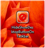 HideShowDesktopButtonOnTaskbar icon