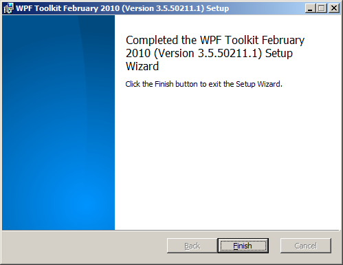 WPF Toolkit February 2010 installer